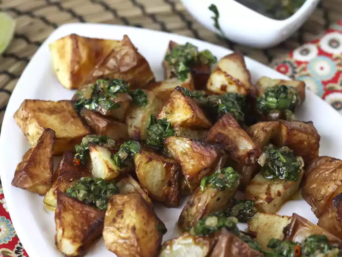 Chimichurri ile fırında patates - fotoğraf 5