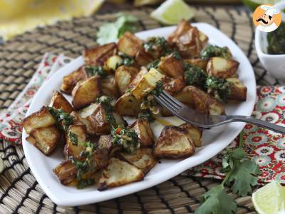 Chimichurri ile fırında patates