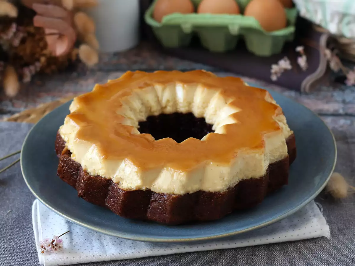Chocoflan: yumuşacık çikolatalı kek ile vanilyalı karamelli flanın mükemmel birleşimi - fotoğraf 2