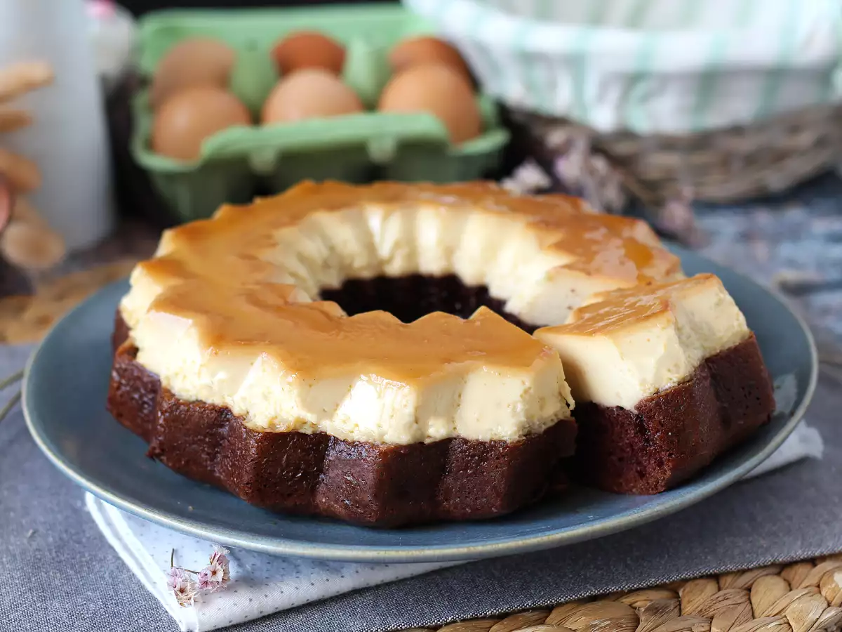Chocoflan: yumuşacık çikolatalı kek ile vanilyalı karamelli flanın mükemmel birleşimi - fotoğraf 7