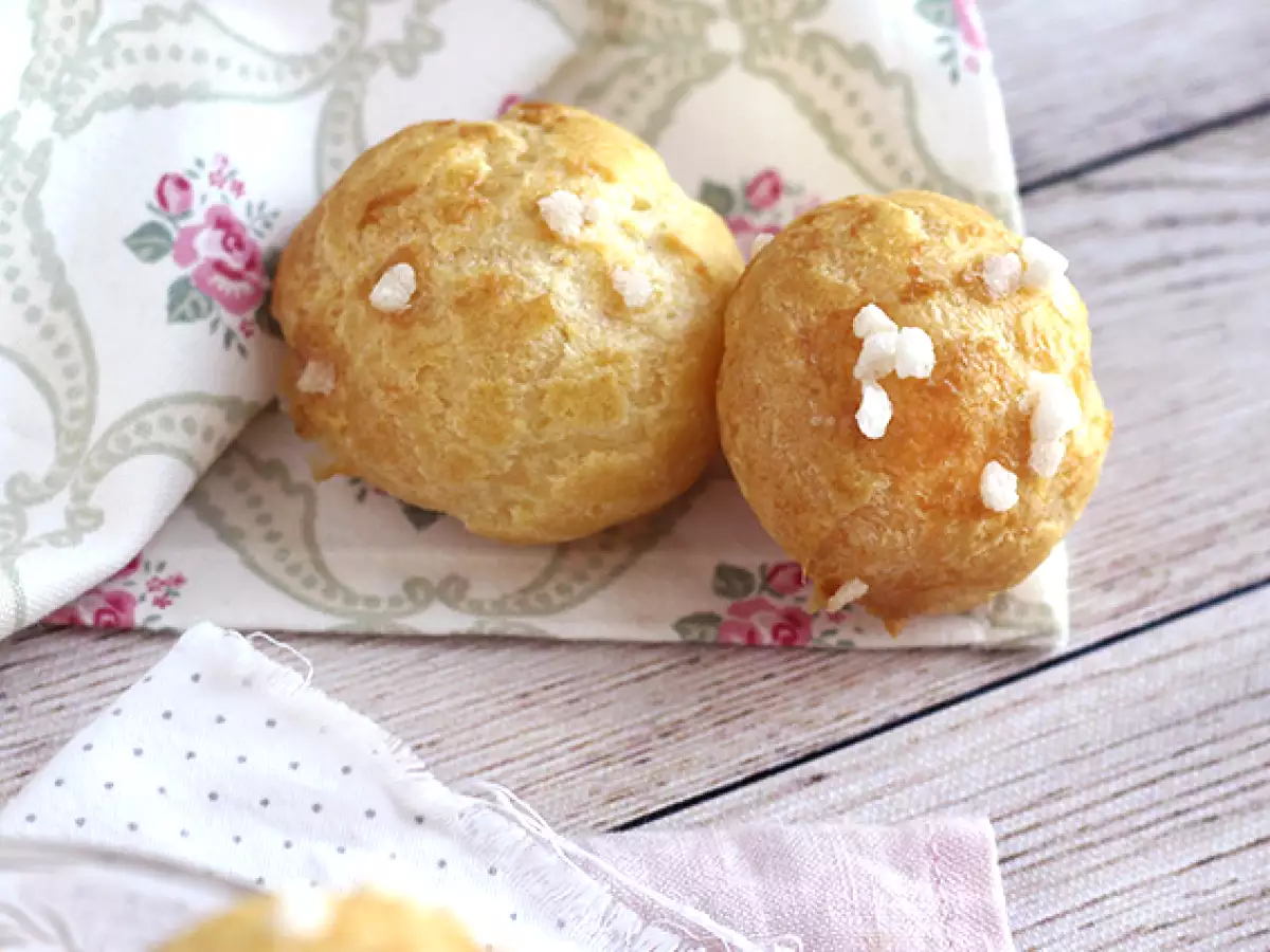 Chouquettes, sedefli şekerli choux - fotoğraf 3