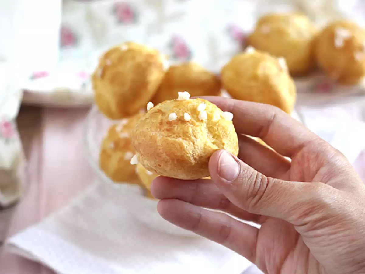 Chouquettes, sedefli şekerli choux - fotoğraf 4