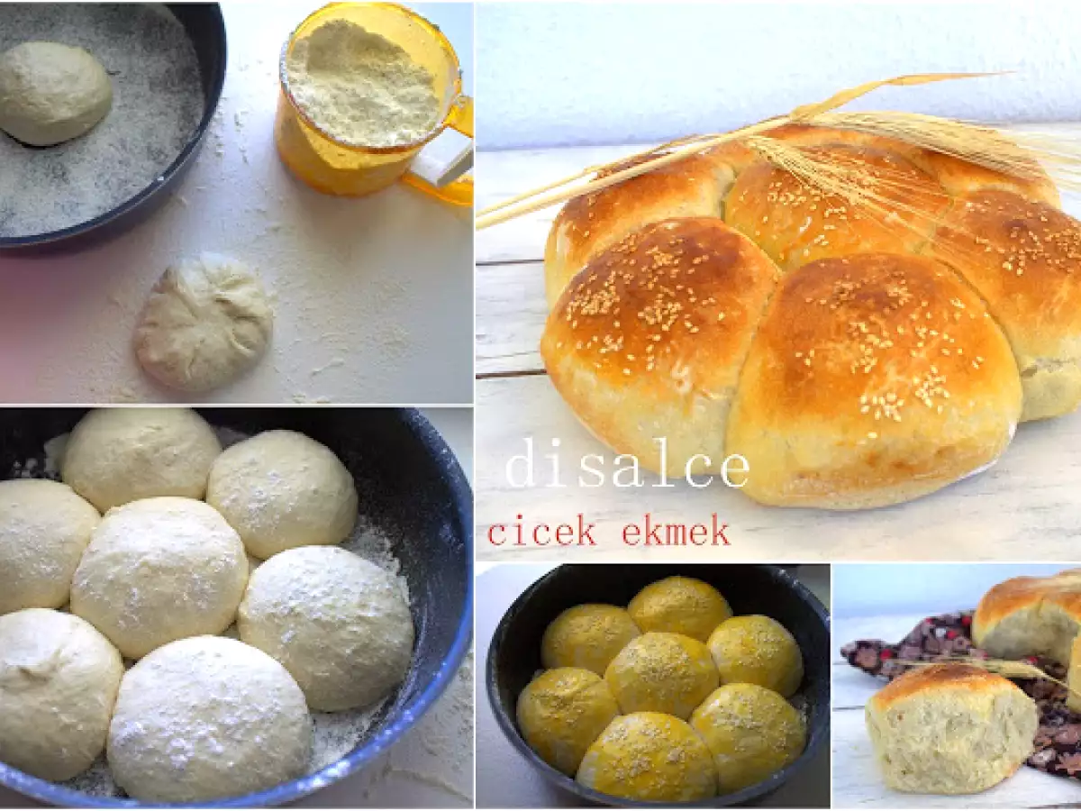 Çiçek ekmek tarifi - fotoğraf 2