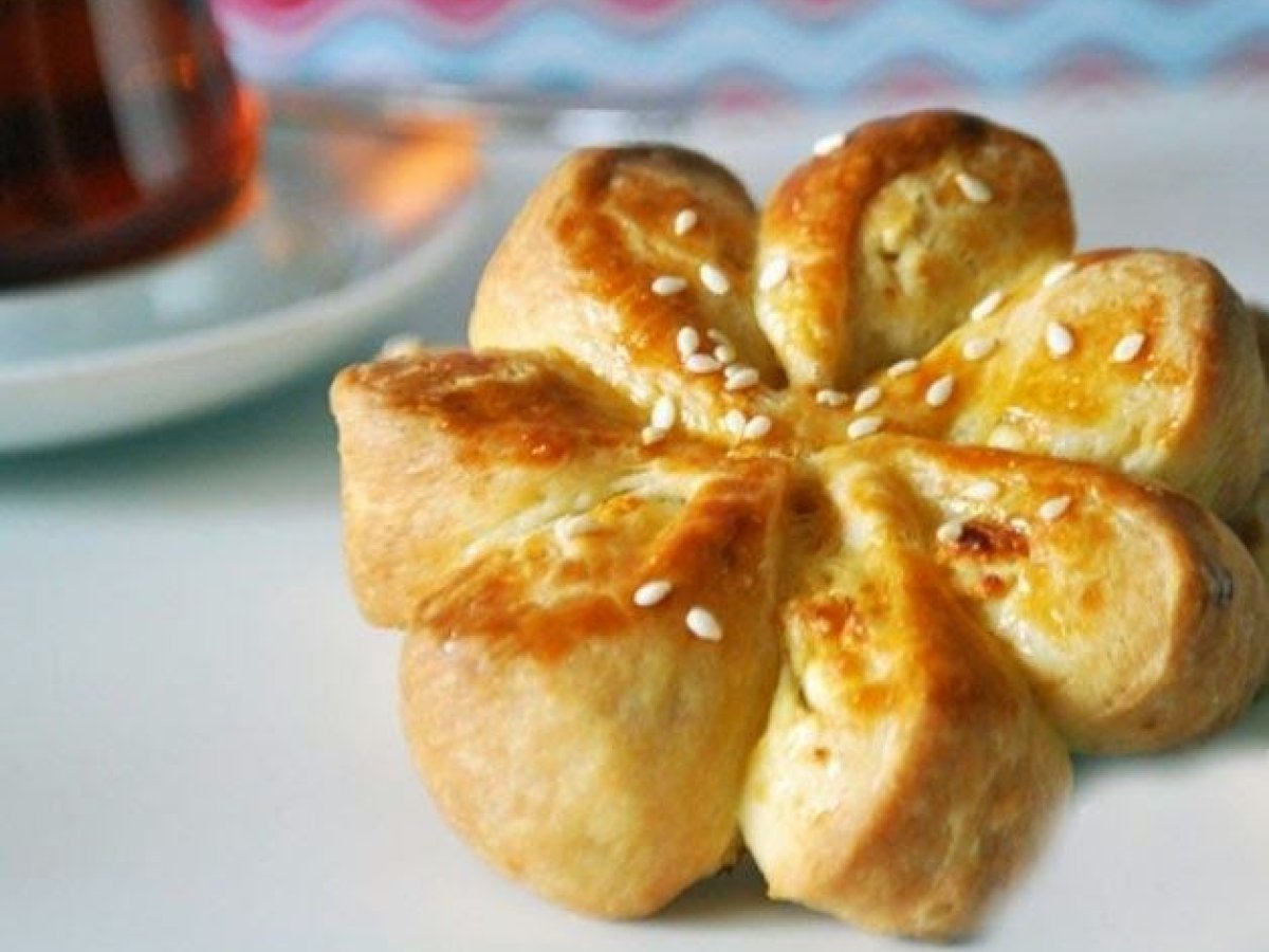 Çiçek poğaça tarifi