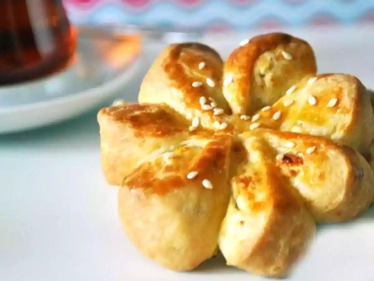 Çiçek poğaça tarifi