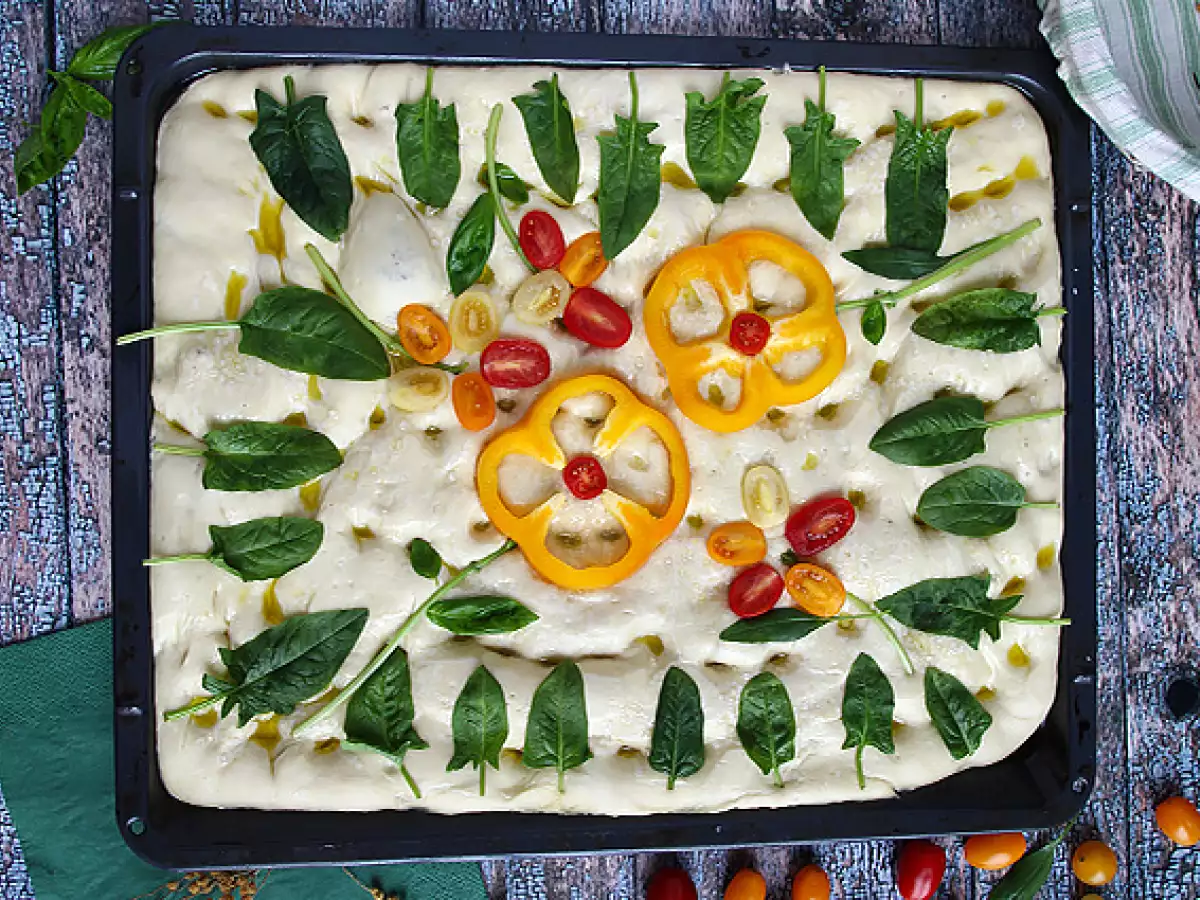 Çiçekli Focaccia – Focaccia Sanatı - fotoğraf 2