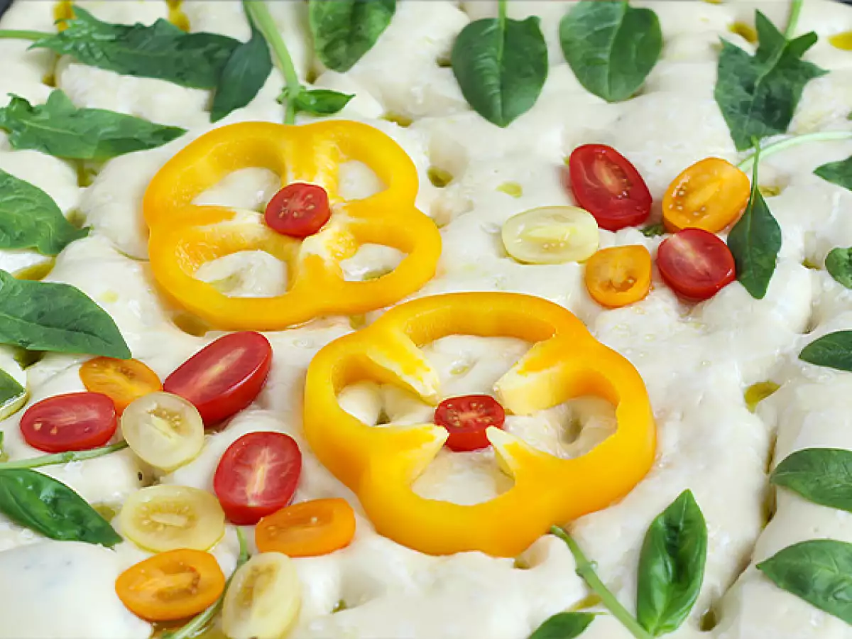 Çiçekli Focaccia – Focaccia Sanatı - fotoğraf 3
