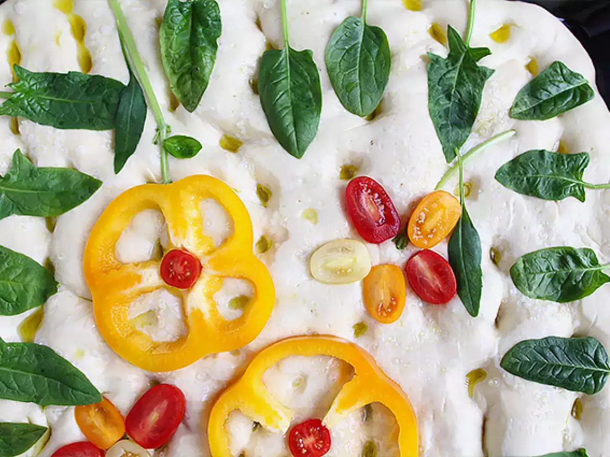 Çiçekli Focaccia – Focaccia Sanatı - fotoğraf 7