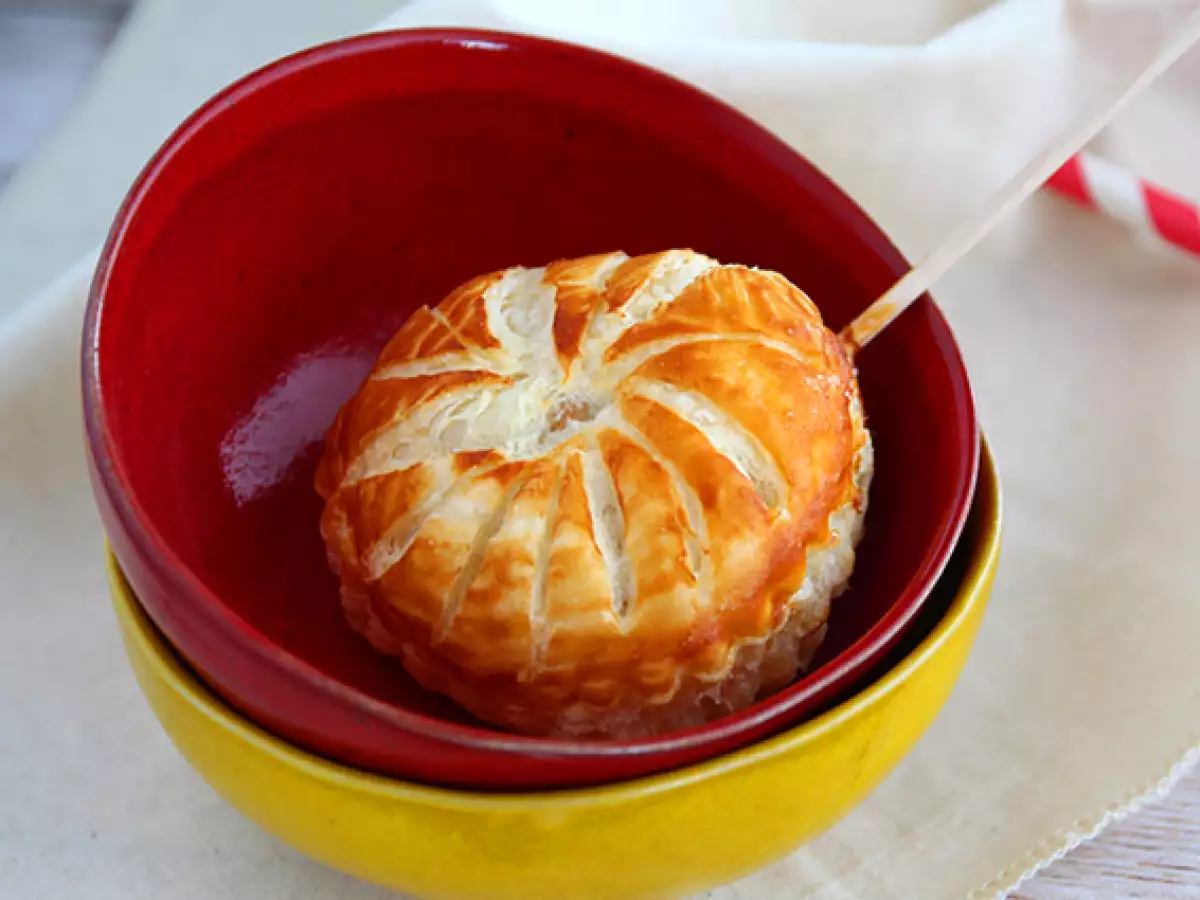 Çikolata Parçacıklı Mini Kral Pastaları (Galette des Rois) - fotoğraf 2