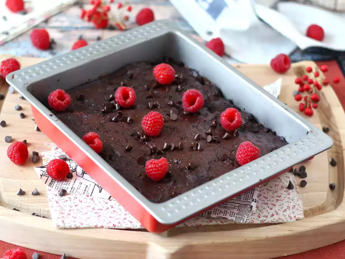 Çikolatalı ahududulu brownie, saf hoşgörü! - fotoğraf 4