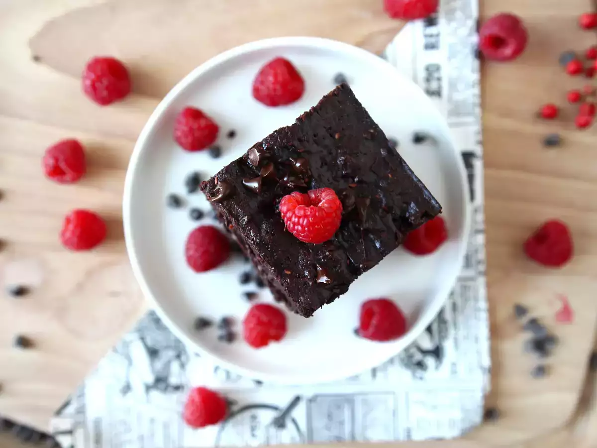 Çikolatalı ahududulu brownie, saf hoşgörü! - fotoğraf 7