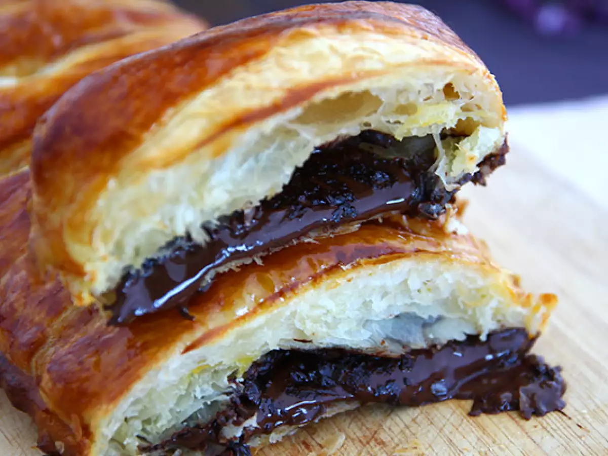 Çikolatalı milföy hamuru - fotoğraf 3