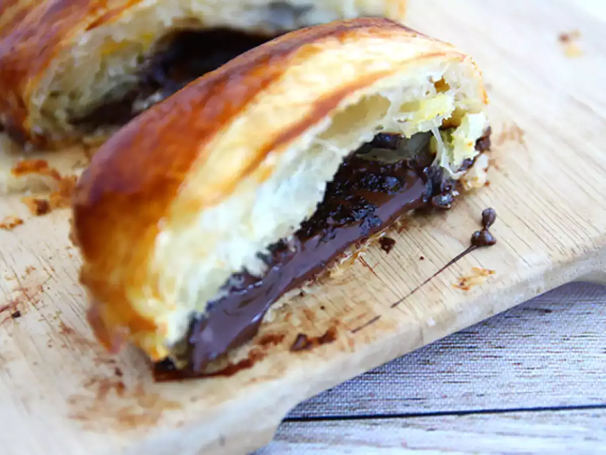 Çikolatalı milföy hamuru - fotoğraf 5