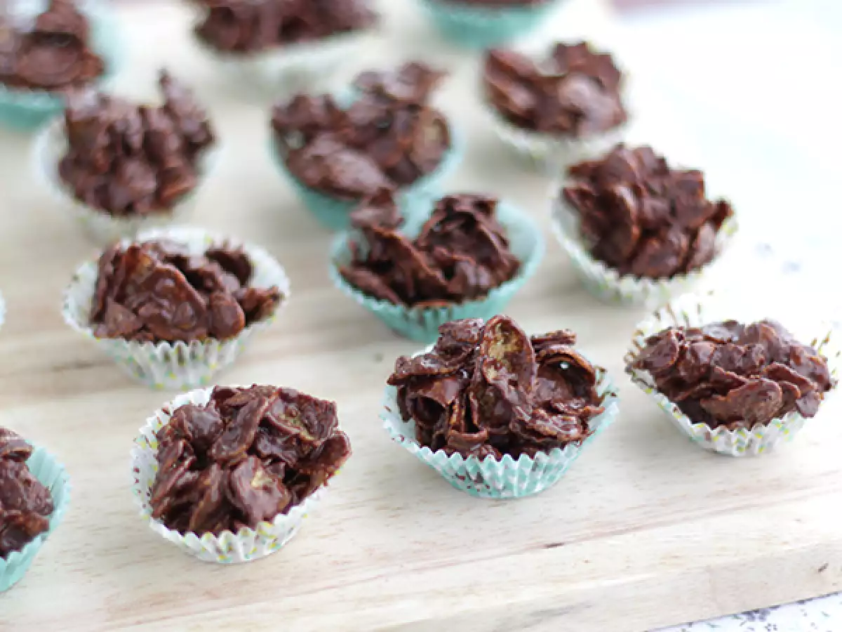 Çikolatalı Mısır Gevreği Tatlısı (Roses des Sables)