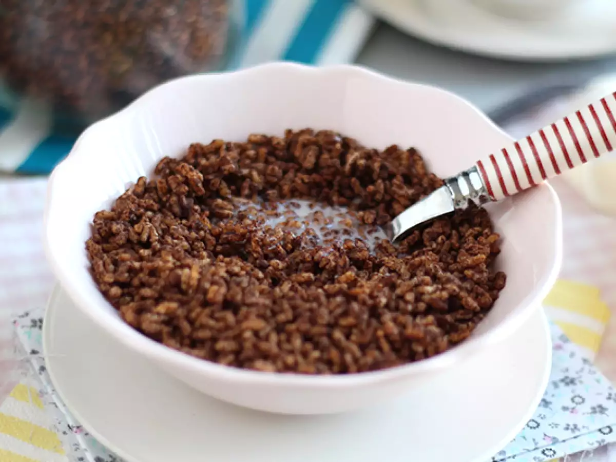 Çikolatalı pirinç gevrekleri. Hindistan cevizi pops - fotoğraf 2