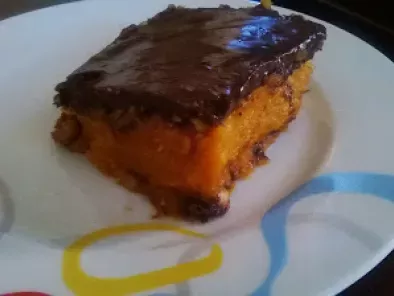 Çikolatalı pudingli bisküvili balkabağı pastası