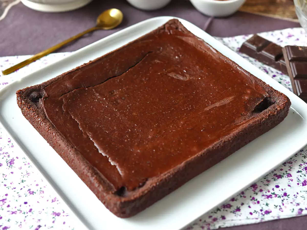 Çikolatalı ve kırmızı fasulyeli proteinli brownie - fotoğraf 6