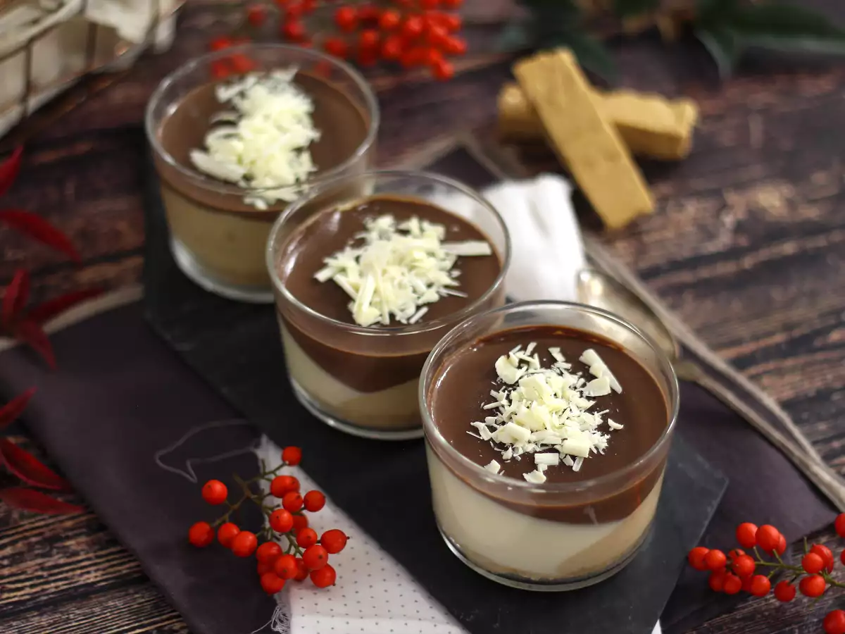 Çikolatalı ve nugalı kuplar. Kolay tarif - fotoğraf 3