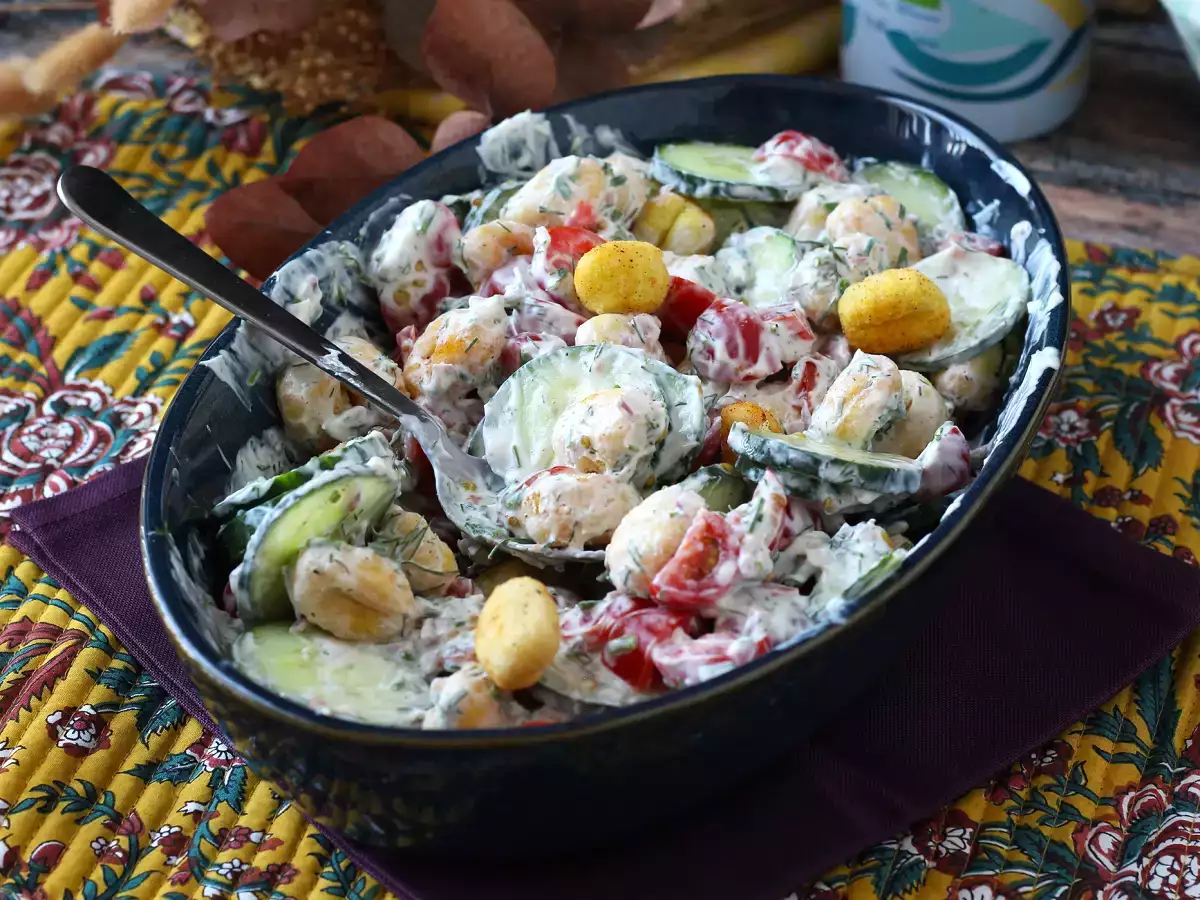 Çıtır gnocchi salatası, ultra şık, lezzetli ve dengeli, yaz için mükemmel! - fotoğraf 3