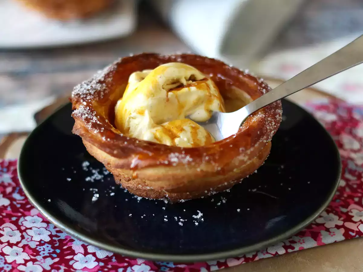 Cömert üst kaplama için kase şeklinde pişmiş churros - fotoğraf 4