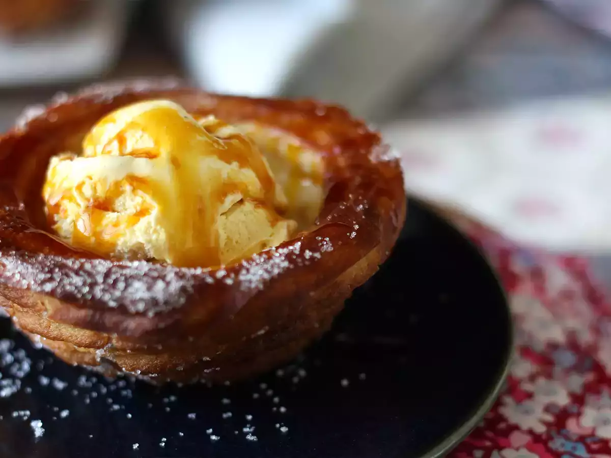 Cömert üst kaplama için kase şeklinde pişmiş churros - fotoğraf 6