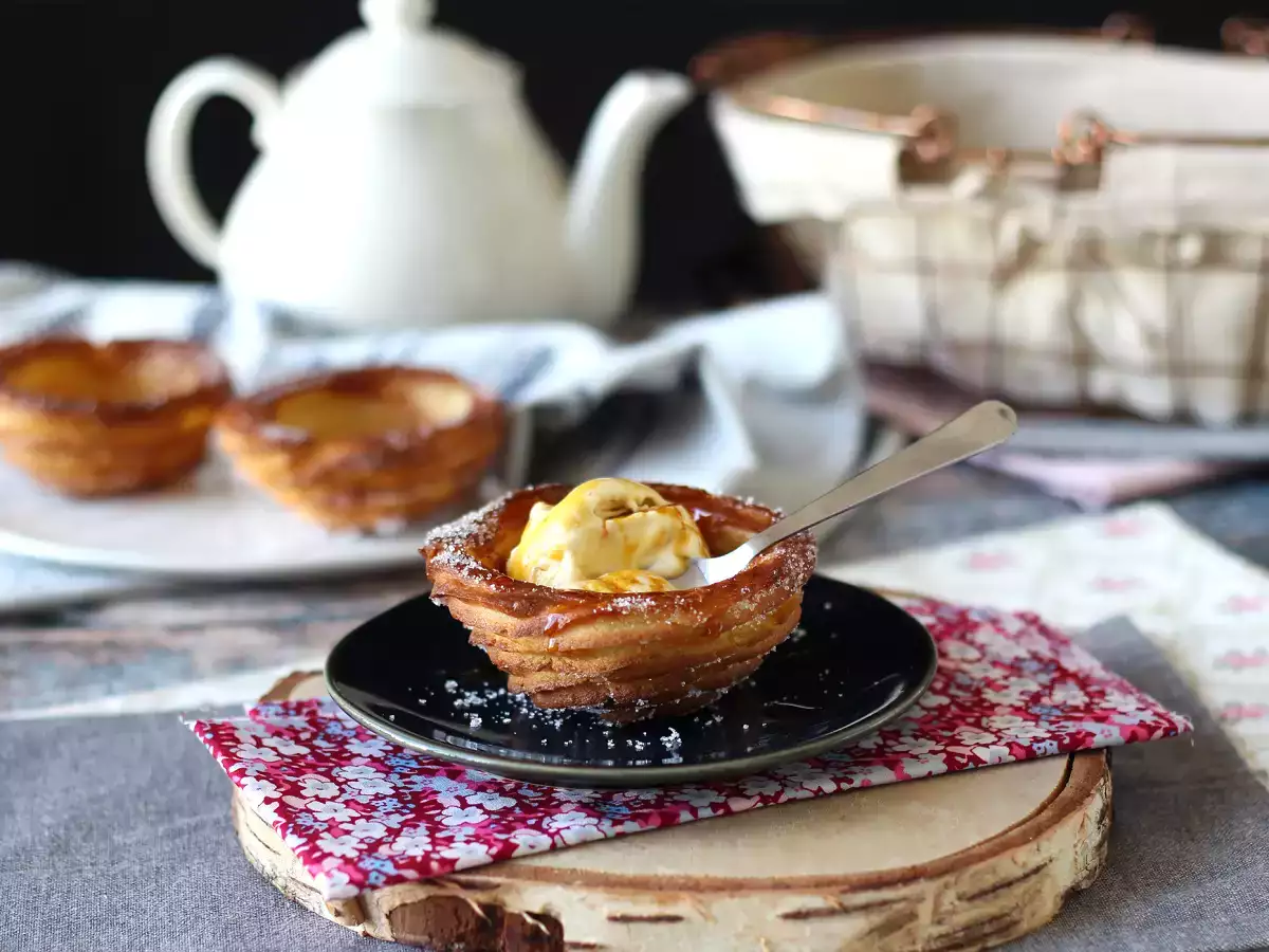 Cömert üst kaplama için kase şeklinde pişmiş churros - fotoğraf 7