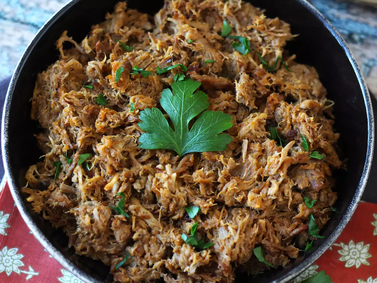 Cookeo’da çekilmiş domuz eti (pulled pork) - fotoğraf 3