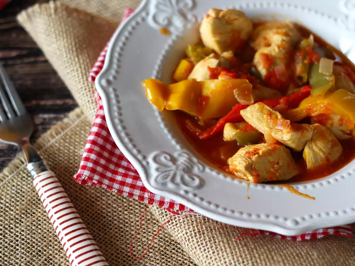 Cookeo'da Ekspres Basquaise tavuk - fotoğraf 3