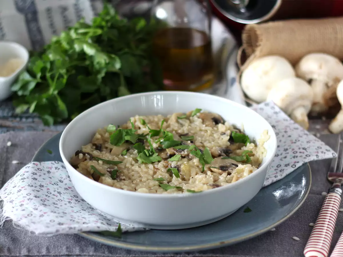 Cookeo'da mantarlı risotto