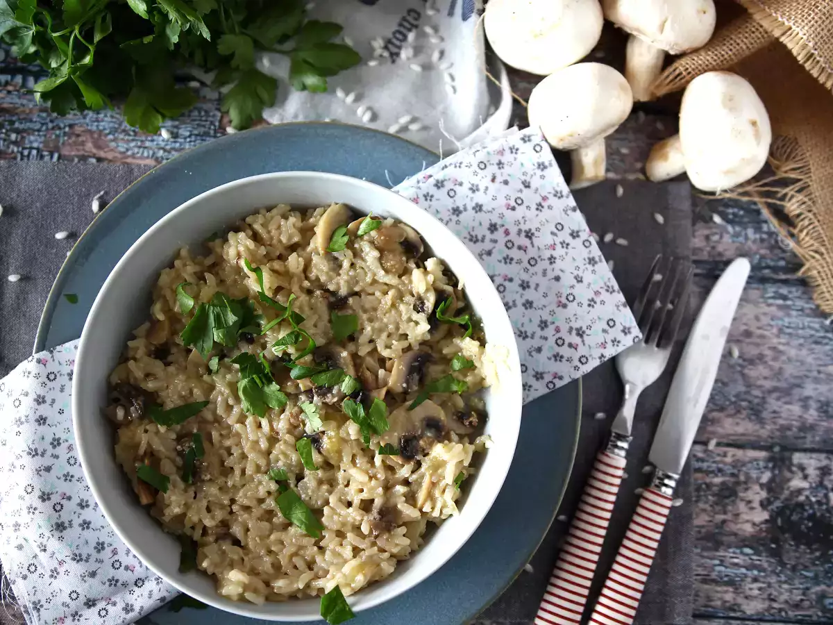 Cookeo'da mantarlı risotto - fotoğraf 3