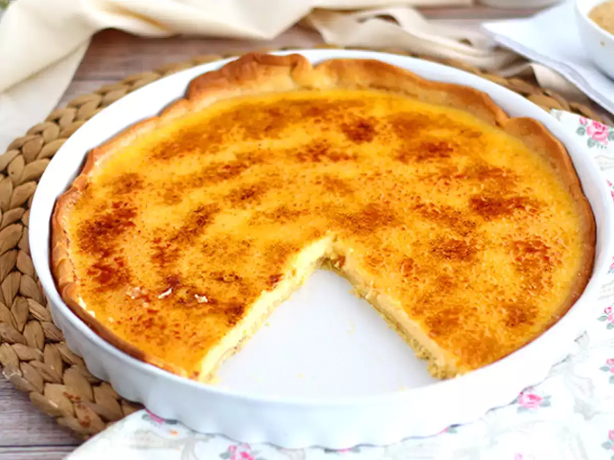 Crème brûlée tart, adım adım rafine bir tatlı - fotoğraf 2