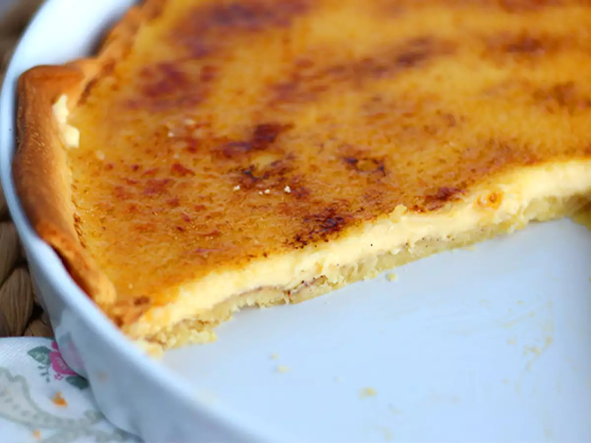 Crème brûlée tart, adım adım rafine bir tatlı - fotoğraf 3