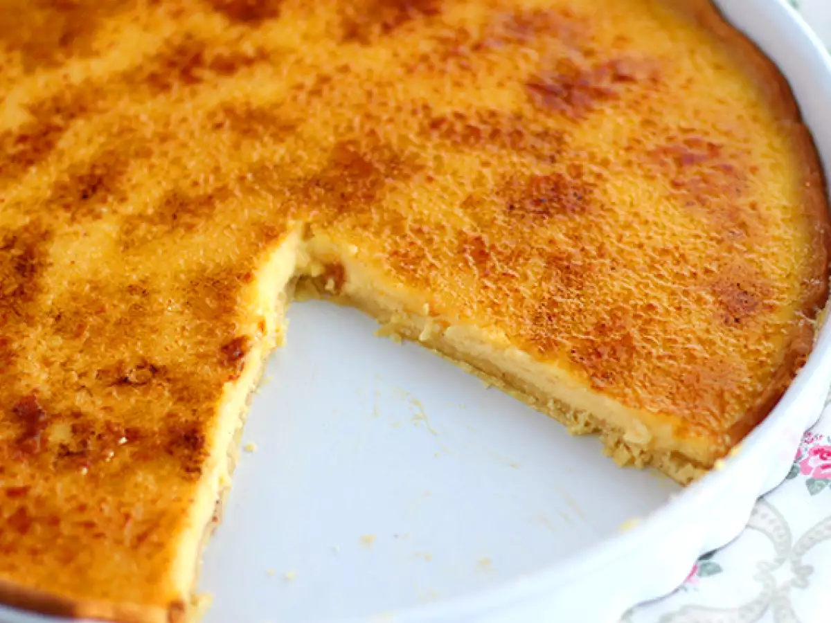 Crème brûlée tart, adım adım rafine bir tatlı - fotoğraf 4