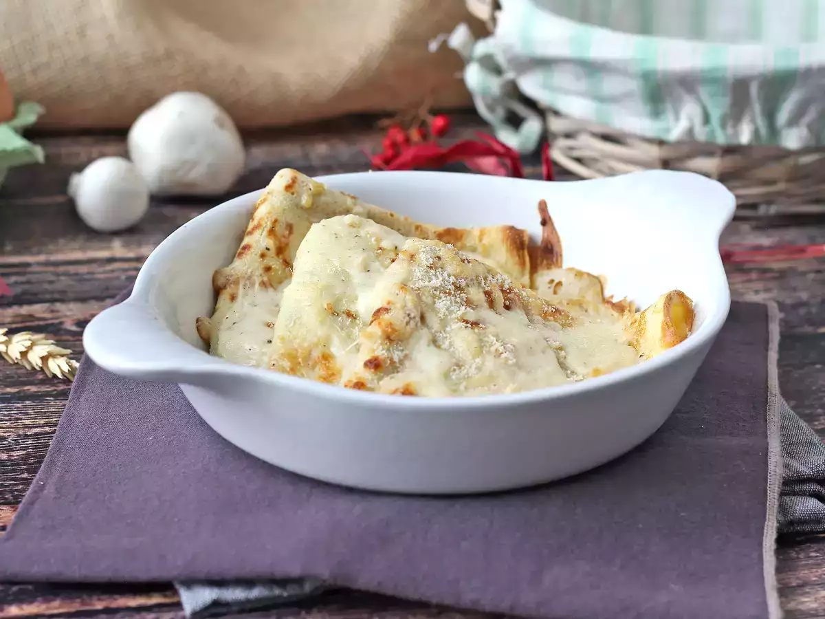 Crespelle ricotta ve mantar: her durum için mükemmel kremalı vejetaryen tarif - fotoğraf 4