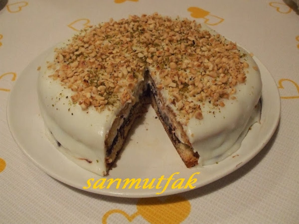 DAMLASAKIZLI MUHALLEBİLİ PASTA VE TEŞEKKÜRLERİM