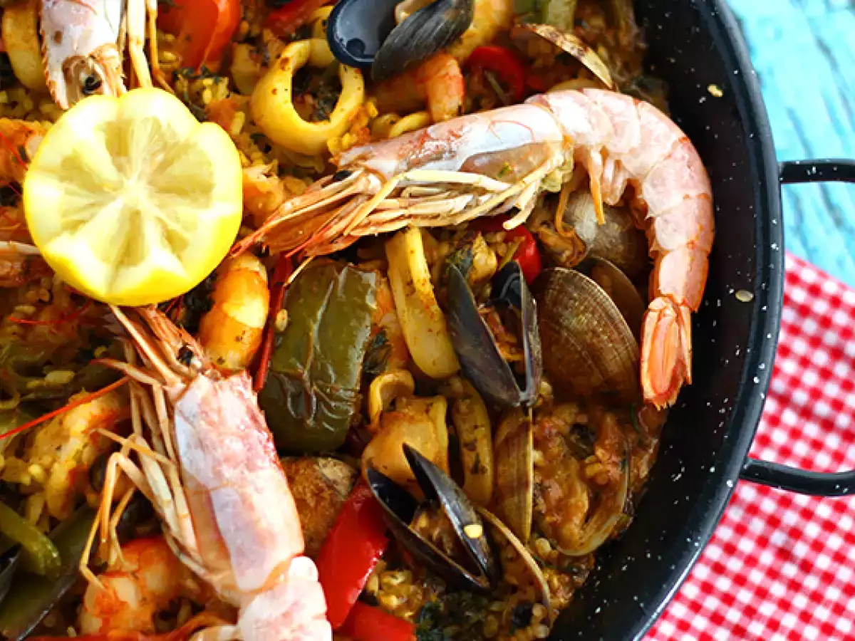 Deniz ürünleri paella - fotoğraf 4