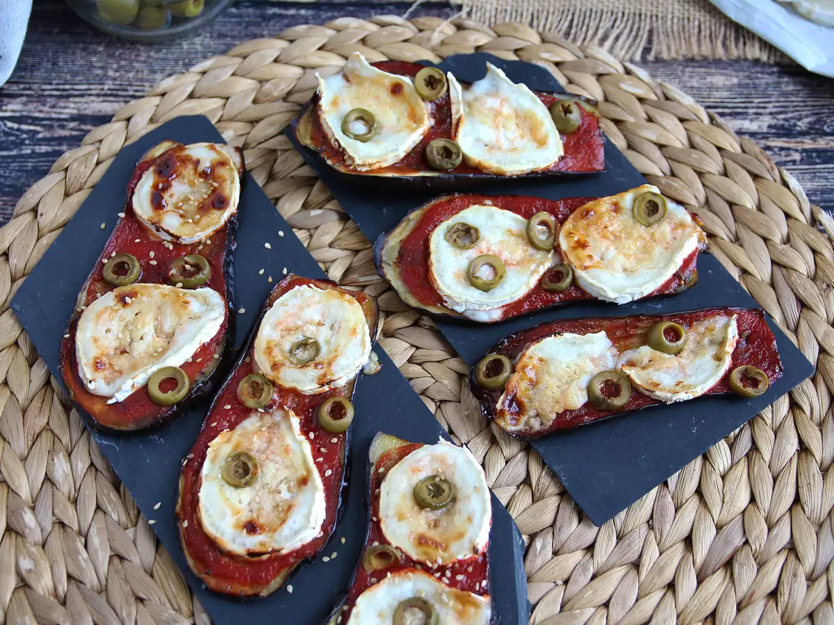Domates Soslu ve Keçi Peynirli Patlıcan Dilimleri - fotoğraf 4