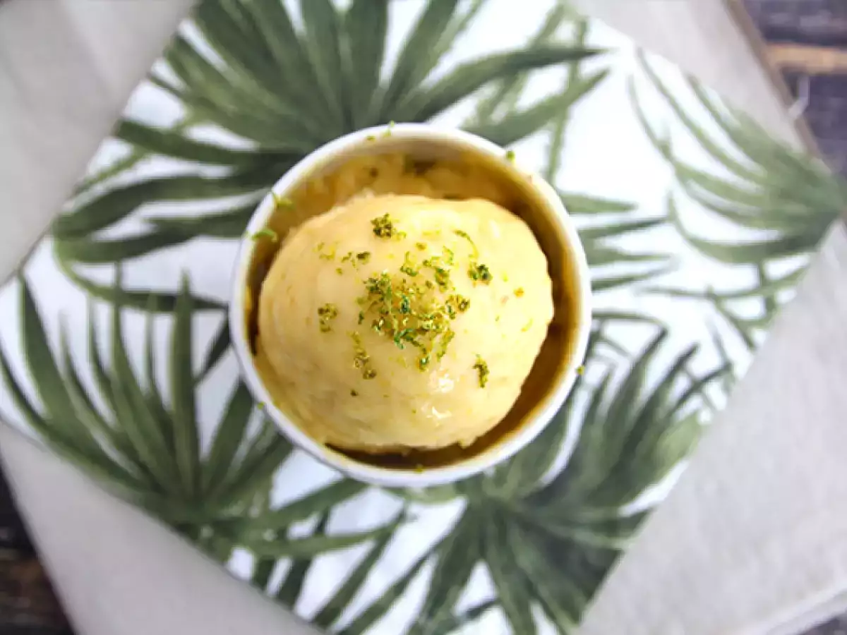 Dondurma makinesi olmadan mango dondurması - fotoğraf 3