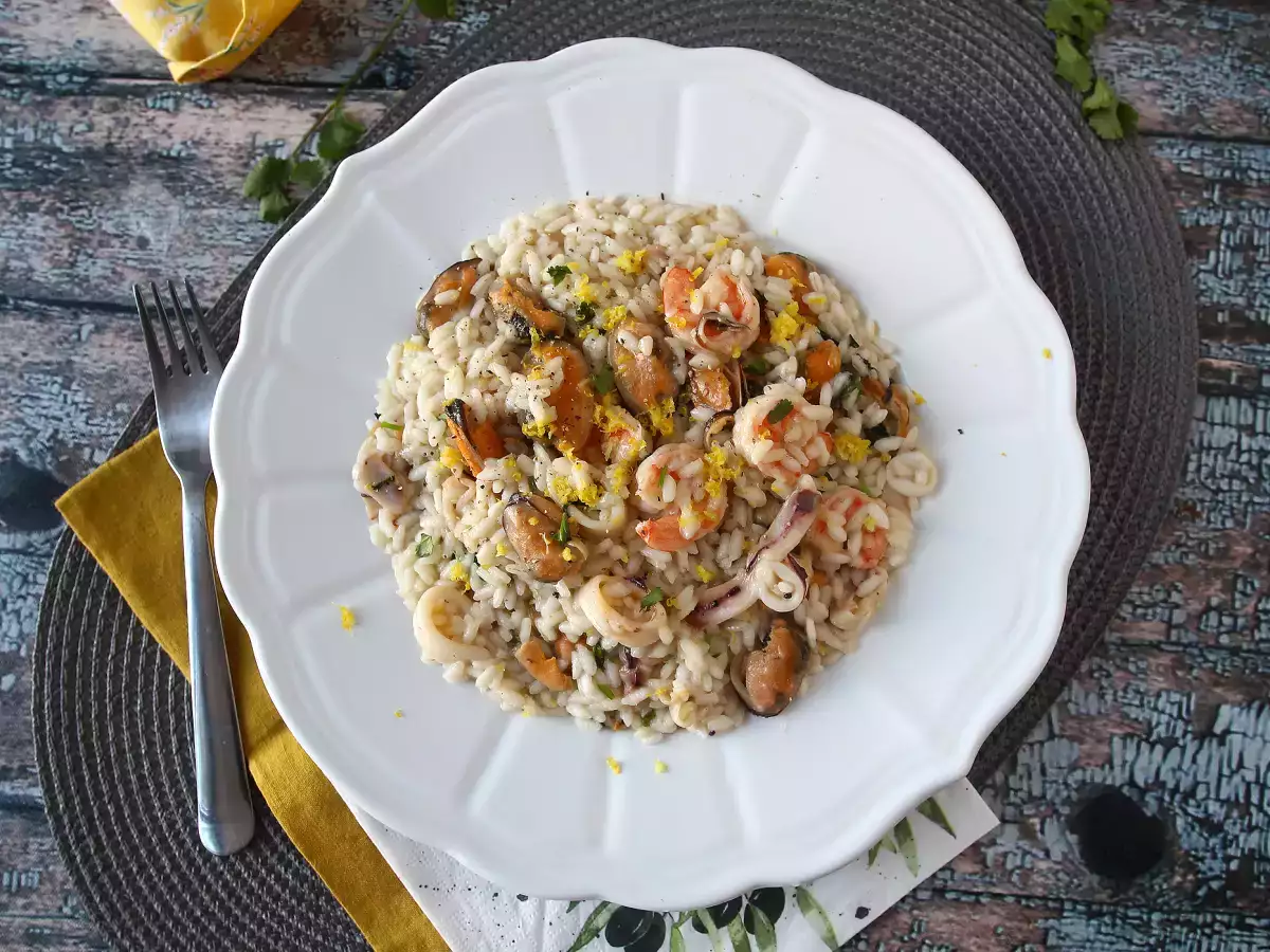 Dondurulmuş deniz mahsullü risotto: hızlı ve lezzetli bir yemek için ideal tarif - fotoğraf 2