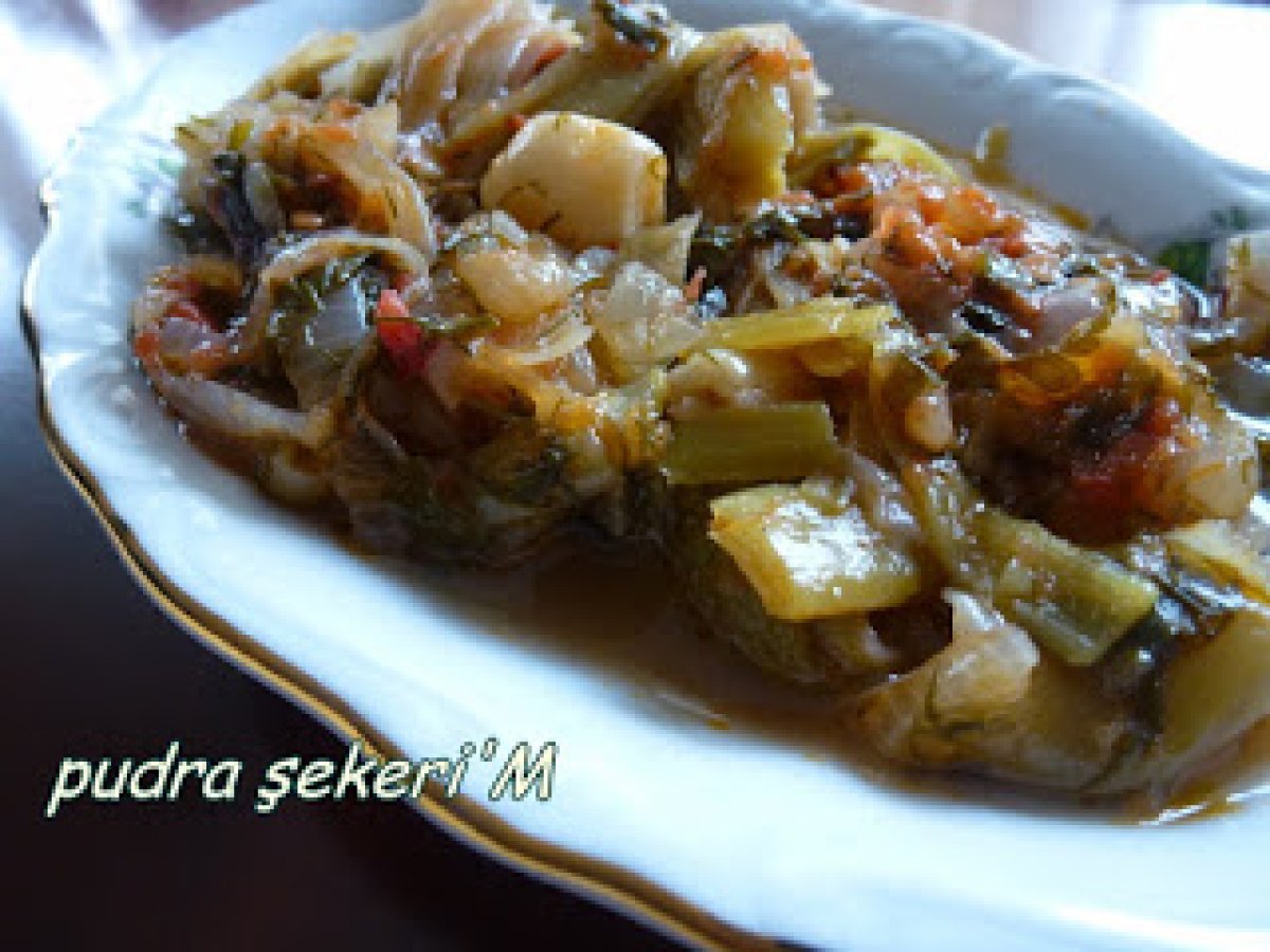 Ekşili Zeytinyağlı Pırasa