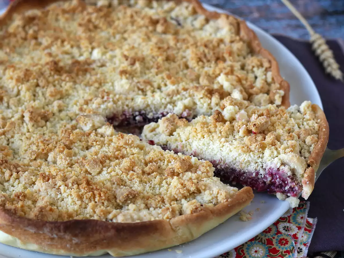 Ekspres kırmızı meyveli crumble tart - fotoğraf 4
