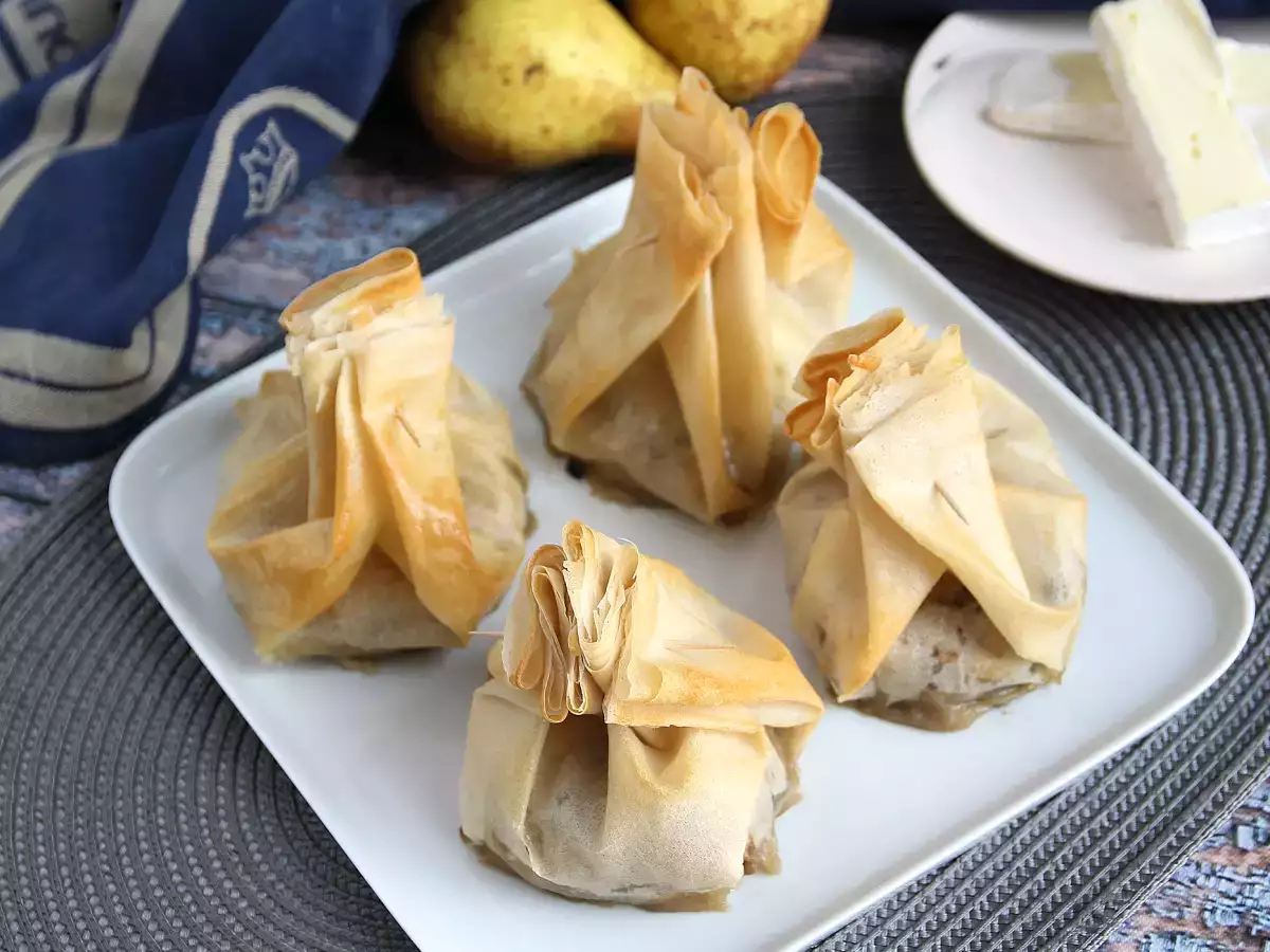 Ekstra Çıtır Mantarlı, Brie Peynirli ve Armutlu Börek Bohçaları - fotoğraf 4