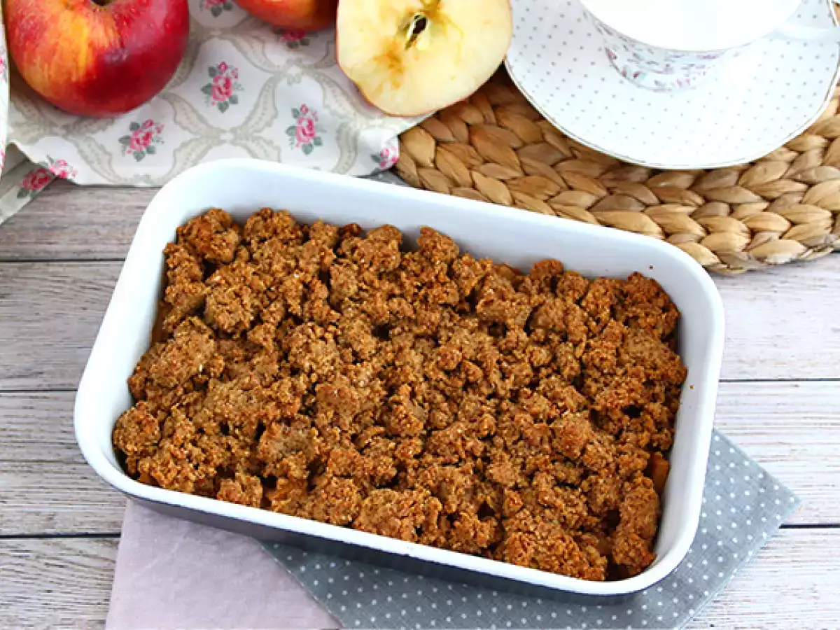 Elmalı crumble (vegan ve glütensiz)