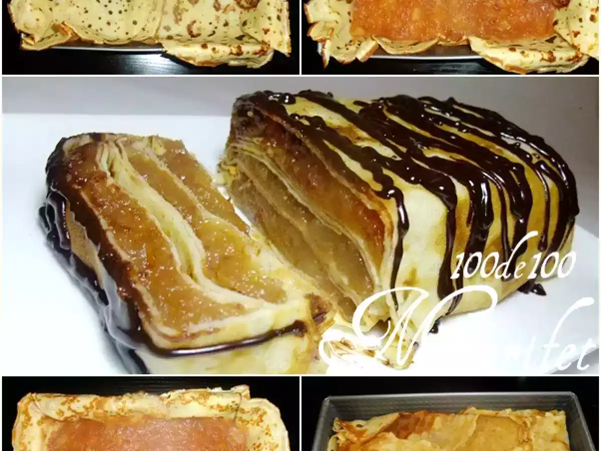 Elmali Krep Pasta (Gâteau de crêpes aux pommes) - fotoğraf 2