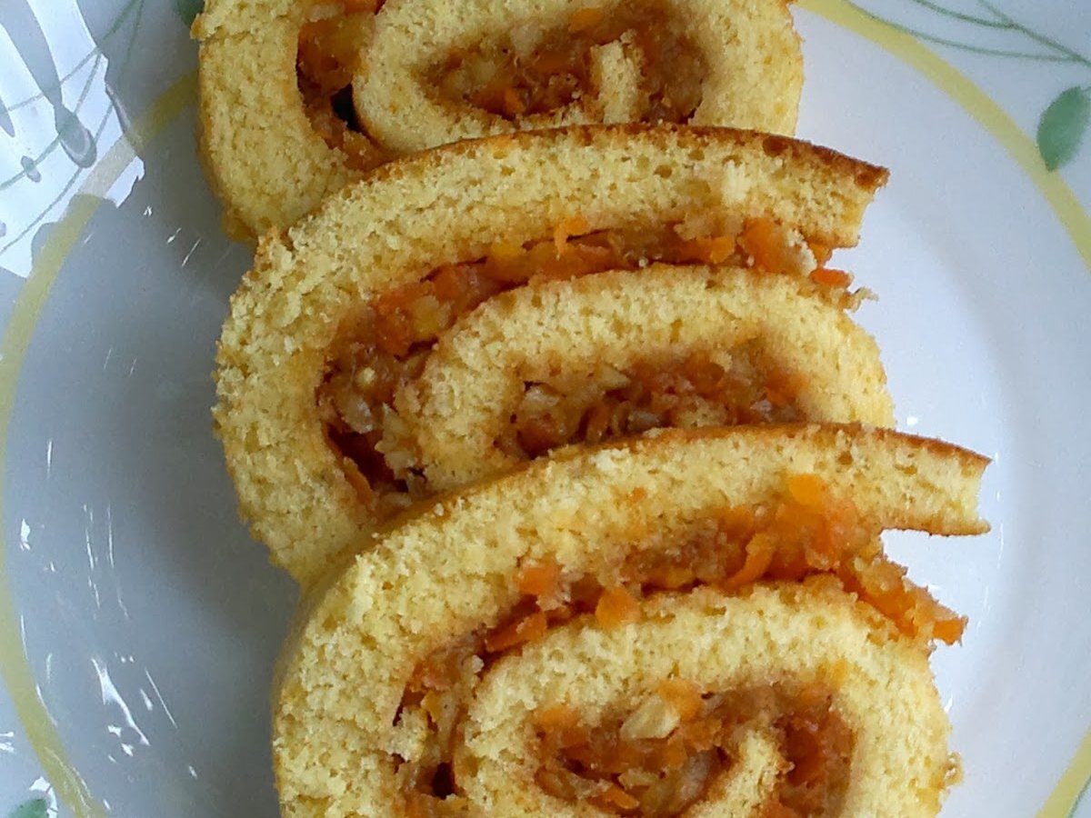 Elmalı Rulo Kek/Pasta