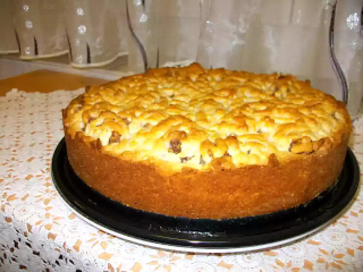 Elmali sicak Tart