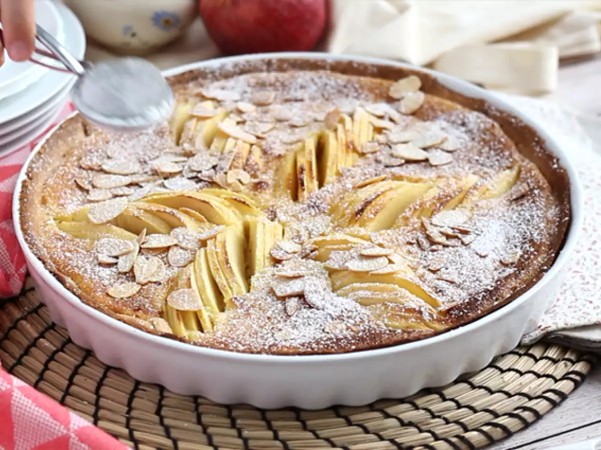 Elmalı ve Bademli Tart (Tarte Normande) - fotoğraf 6