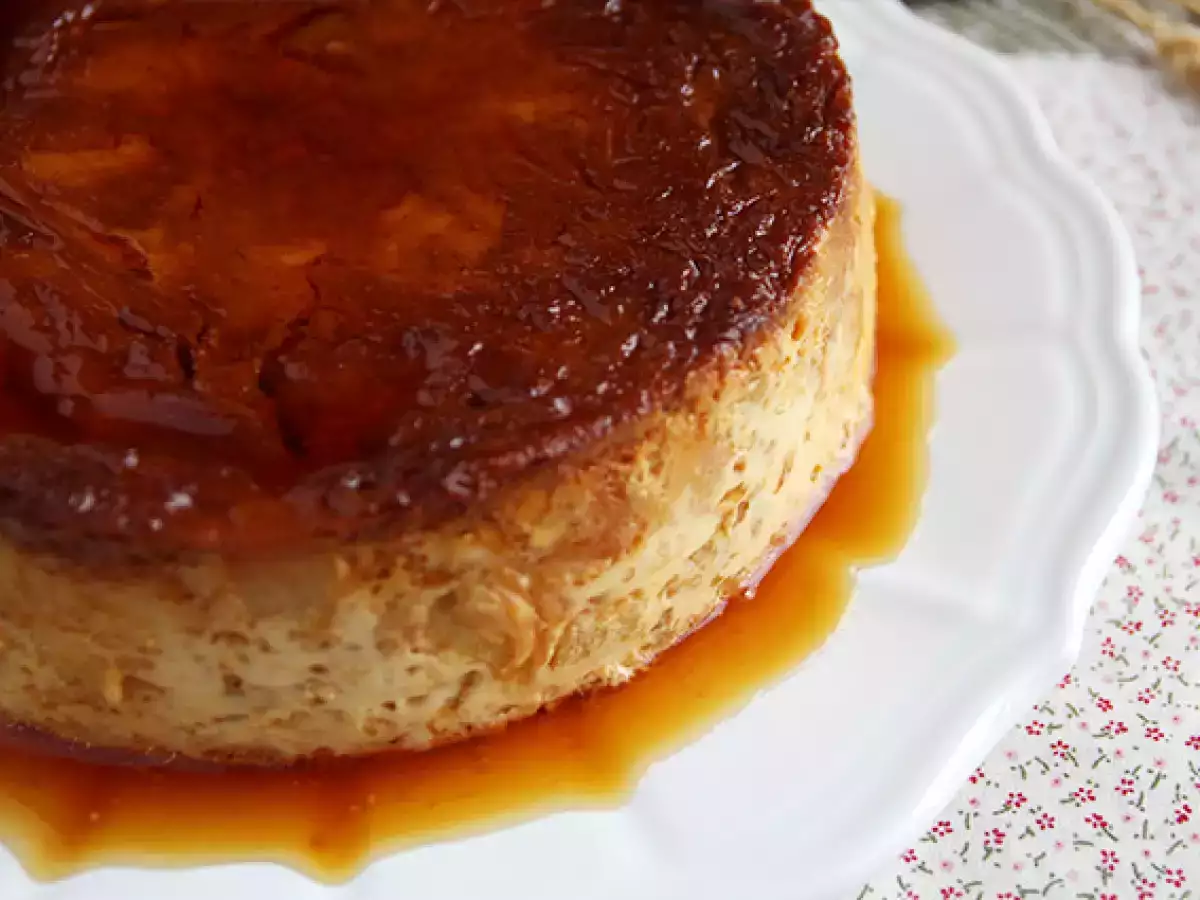 Elmalı ve Karamelli Kruvasanlı Puding - fotoğraf 2