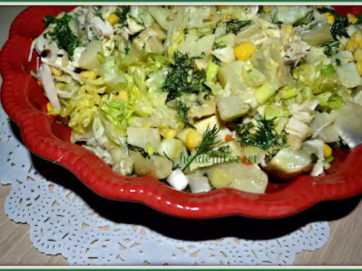 ENGİNARLI TAVUKLU YEŞİL SALATA - fotoğraf 2