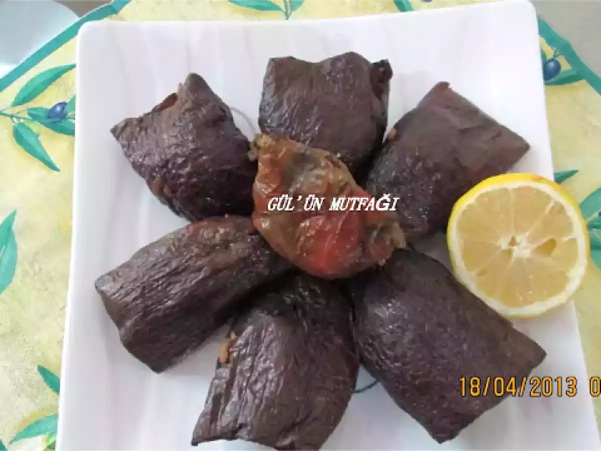 ETLİ KURU PATLICAN DOLMASI